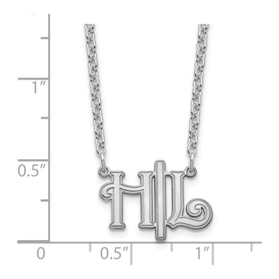 Sterling Silver Personalized Initials Necklace – view 3