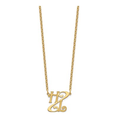Gold-Plated Sterling Silver Personalized Initials Necklace – view 2