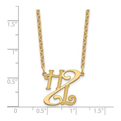 Gold-Plated Sterling Silver Personalized Initials Necklace – view 3