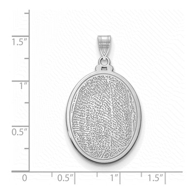 Sterling Silver Fingerprint Pendant – view 2