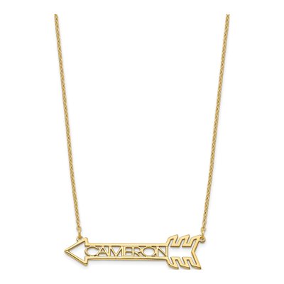 Gold-Plated Sterling Silver Personalized Name Necklace – view 2