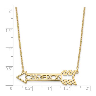 Gold-Plated Sterling Silver Personalized Name Necklace – view 3