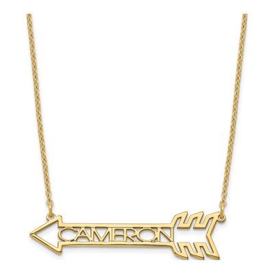 Gold-Plated Sterling Silver Personalized Name Necklace