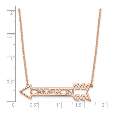 Rose Gold-Plated Sterling Silver Personalized Name Necklace – view 2