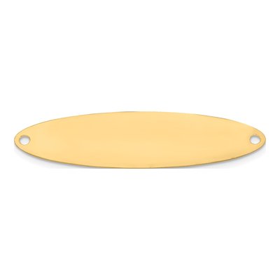 Gold-Plated Sterling Silver Personalized Name Plate Pendant – view 4