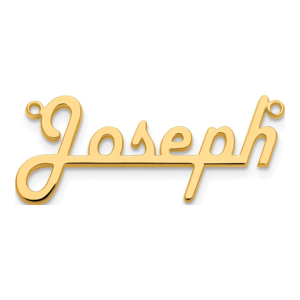 Gold-Plated Sterling Silver Personalized Name Plate Pendant