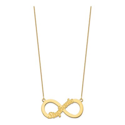 14K Yellow Gold Personalized Name Necklace – view 2