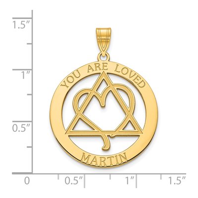 YOU ARE LOVED Adoption Pendant | Sterling Silver – view 2