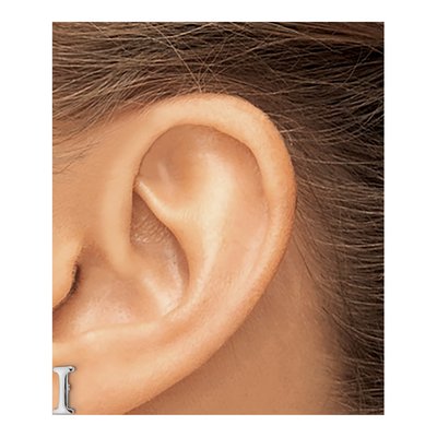Sterling Silver Initial I Stud Earrings – view 3