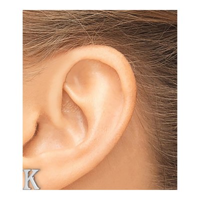Sterling Silver Letter K Stud Earrings – view 3