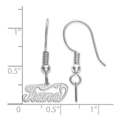 Sterling Silver Personalized Name Plate Dangle Earrings – view 3