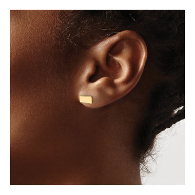 Gold-Plated Sterling Silver North Dakota State Stud Earrings – view 3