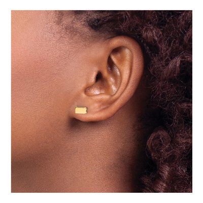 Gold-Plated Sterling Silver Pennsylvania State Stud Earrings – view 3
