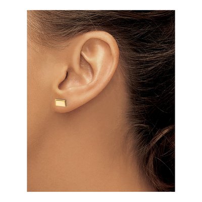 Gold-Plated Sterling Silver South Dakota State Stud Earrings – view 3