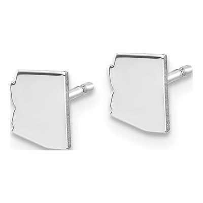 Sterling Silver Arizona State Stud Earrings – view 3