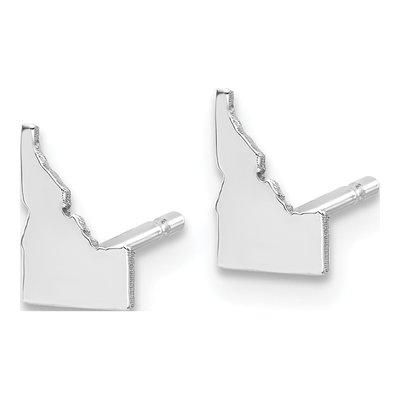 Sterling Silver Idaho State Stud Earrings – view 3