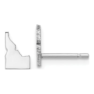 Sterling Silver Idaho State Stud Earrings