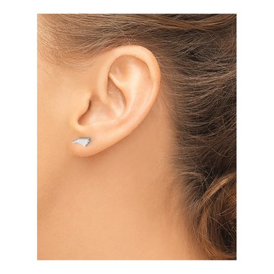 Sterling Silver North Carolina State Stud Earrings – view 3