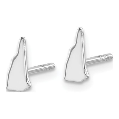 Sterling Silver Hampshire State Stud Earrings – view 3