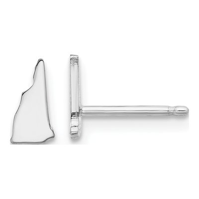 Sterling Silver Hampshire State Stud Earrings