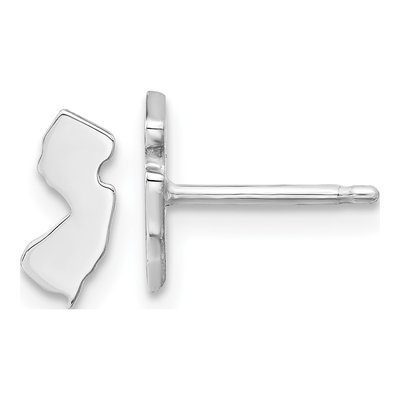 Sterling Silver Jersey State Stud Earrings