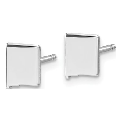 Sterling Silver Mexico State Stud Earrings – view 3