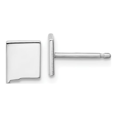 Sterling Silver Mexico State Stud Earrings