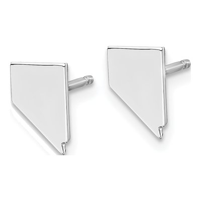 Sterling Silver Nevada State Stud Earrings – view 3