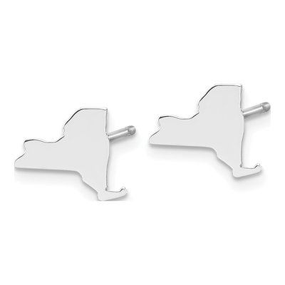 Sterling Silver York State Stud Earrings – view 3