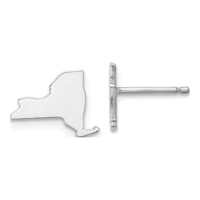 Sterling Silver York State Stud Earrings