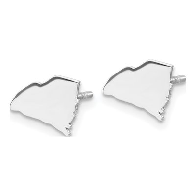 Sterling Silver South Carolina State Stud Earrings – view 3