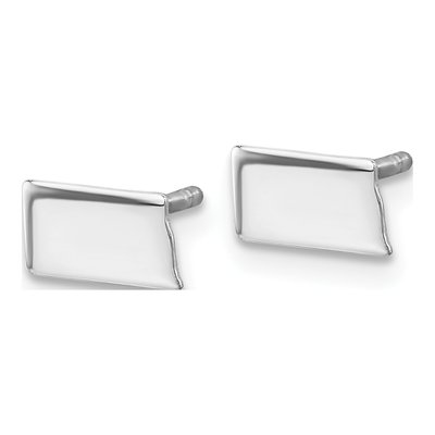 Sterling Silver South Dakota State Stud Earrings – view 3