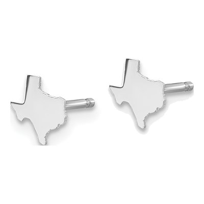 Sterling Silver Texas State Stud Earrings – view 3
