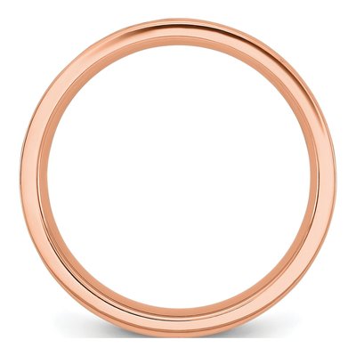 14K Rose Gold Personalized Name Birth Flower Ring – view 2