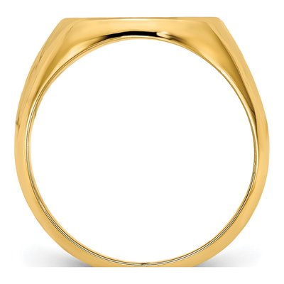 Gold-Plated Sterling Silver Personalized Monogram Signet Ring – view 2
