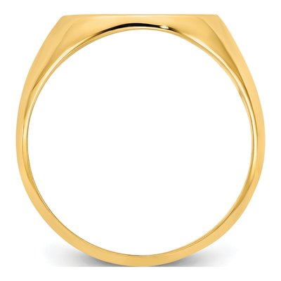 Gold-Plated Sterling Silver Personalized Monogram Signet Ring – view 2