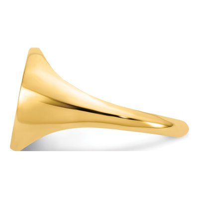 Gold-Plated Sterling Silver Personalized Monogram Signet Ring – view 3