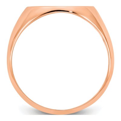 14K Rose Gold Personalized Monogram Signet Ring – view 2