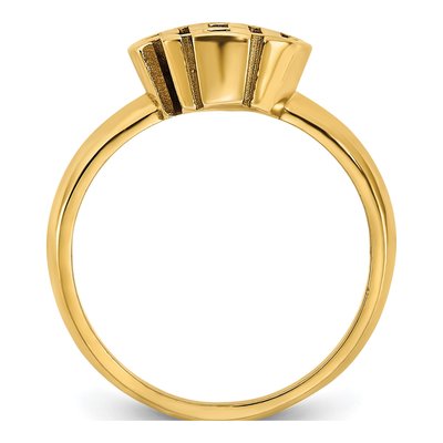 Gold-Plated Sterling Silver Personalized Monogram Ring – view 2