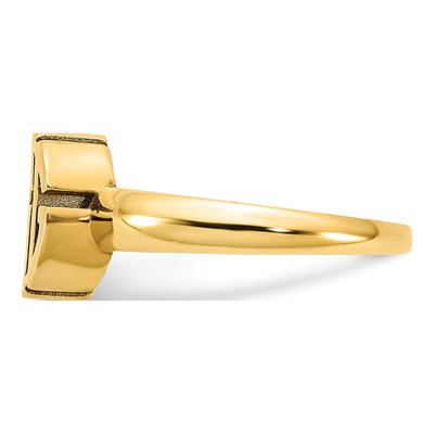 Gold-Plated Sterling Silver Personalized Monogram Ring – view 3