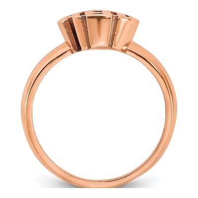 14K Rose Gold Personalized Monogram Signet Ring – view 2