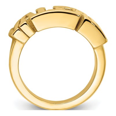 Gold-Plated Sterling Silver Name Ring – view 3