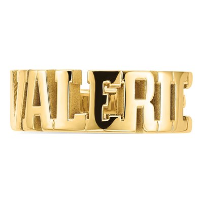 Gold-Plated Sterling Silver Name Ring – view 6