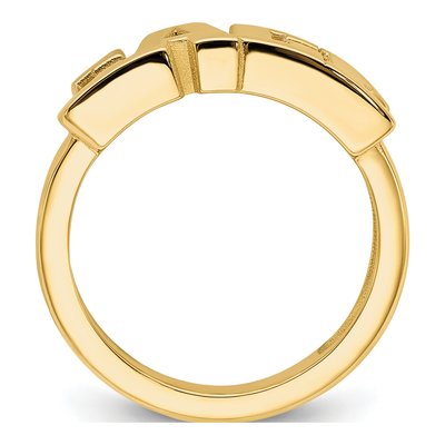 Gold-Plated Sterling Silver Name Ring – view 2