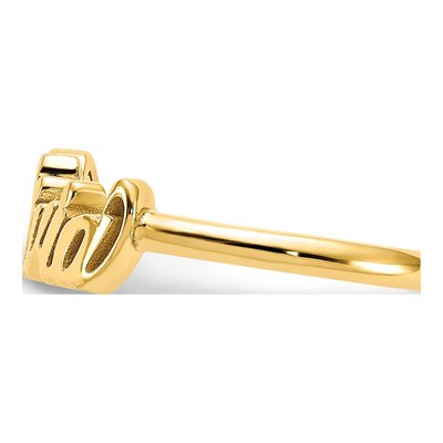 Gold-Plated Sterling Silver Name Ring – view 3