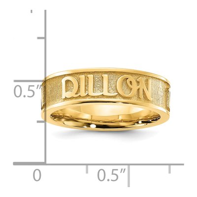 Gold-Plated Sterling Silver Personalized Name Ring – view 4
