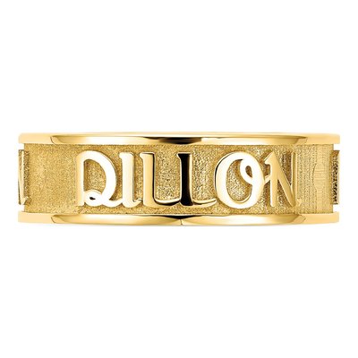 Gold-Plated Sterling Silver Personalized Name Ring – view 6