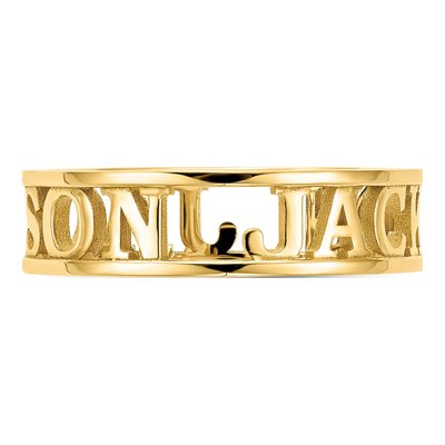 Gold-Plated Sterling Silver Name Ring – view 4