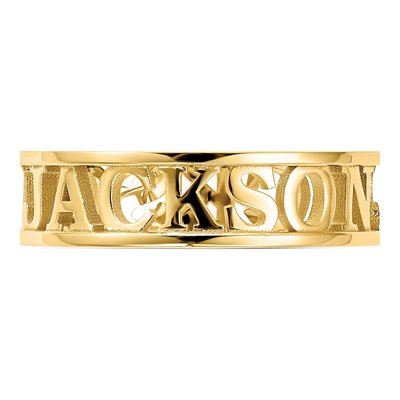 Gold-Plated Sterling Silver Name Ring – view 5