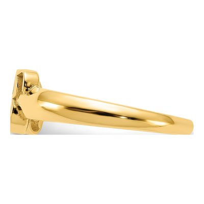 Gold-Plated Sterling Silver Initial Ring – view 4